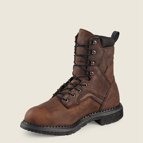 Botas de Seguridad Red Wing Hombre Marrom - Supersole® - 8-Inch Waterproof Toe Metguard - 501-LVYCZI